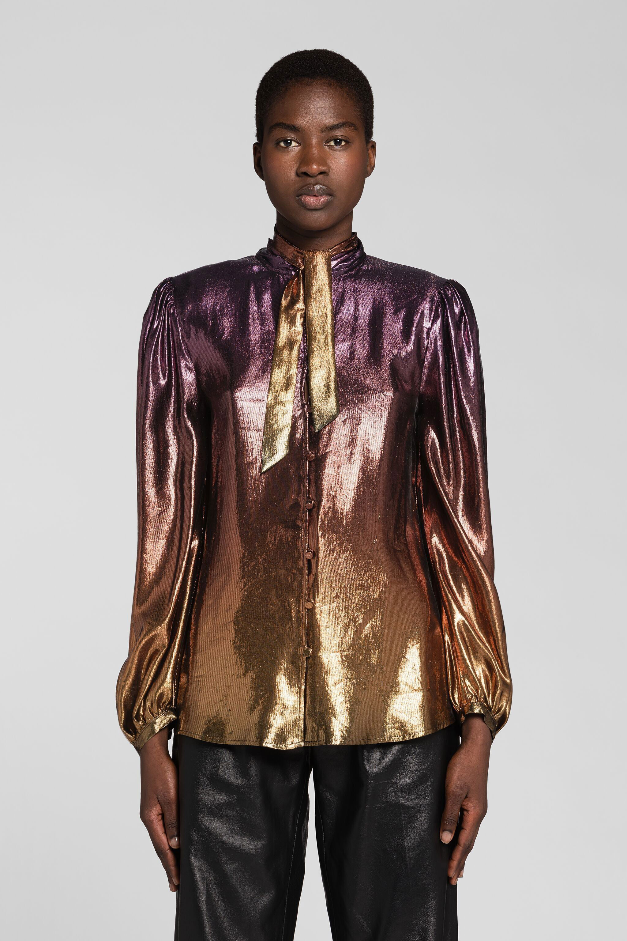 RC Top mit Rundhalsausschnitt im Dégradé-Stil MULTICOLOR PQT705-RJ026