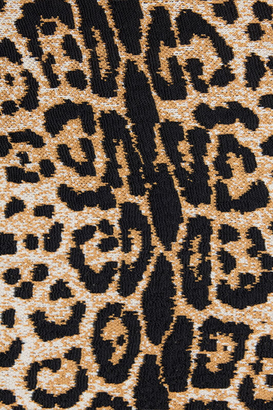 RC Mini Dress with Jaguar Skin Pattern RC Mini Dress with Jaguar Skin Pattern Brown VKM104-MI009