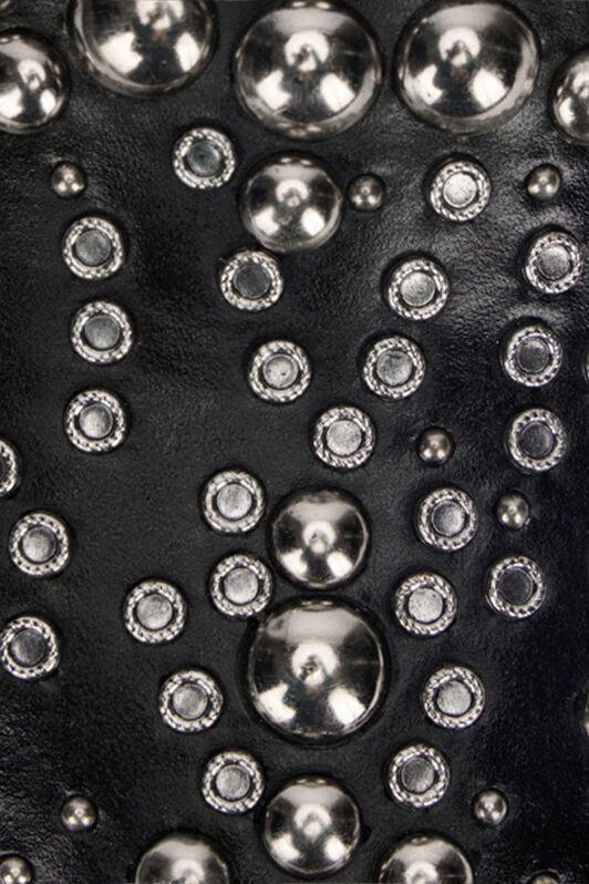 RC Lace-Up Loafers With Studs Black/Silver URS050-PZU84