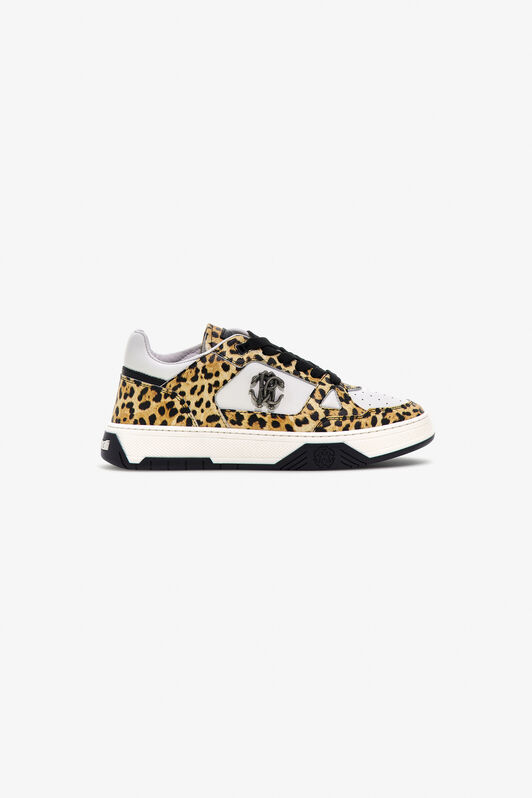 RC Low-Top Sneakers with Jaguar Print Light Brown SKS045-PZA90
