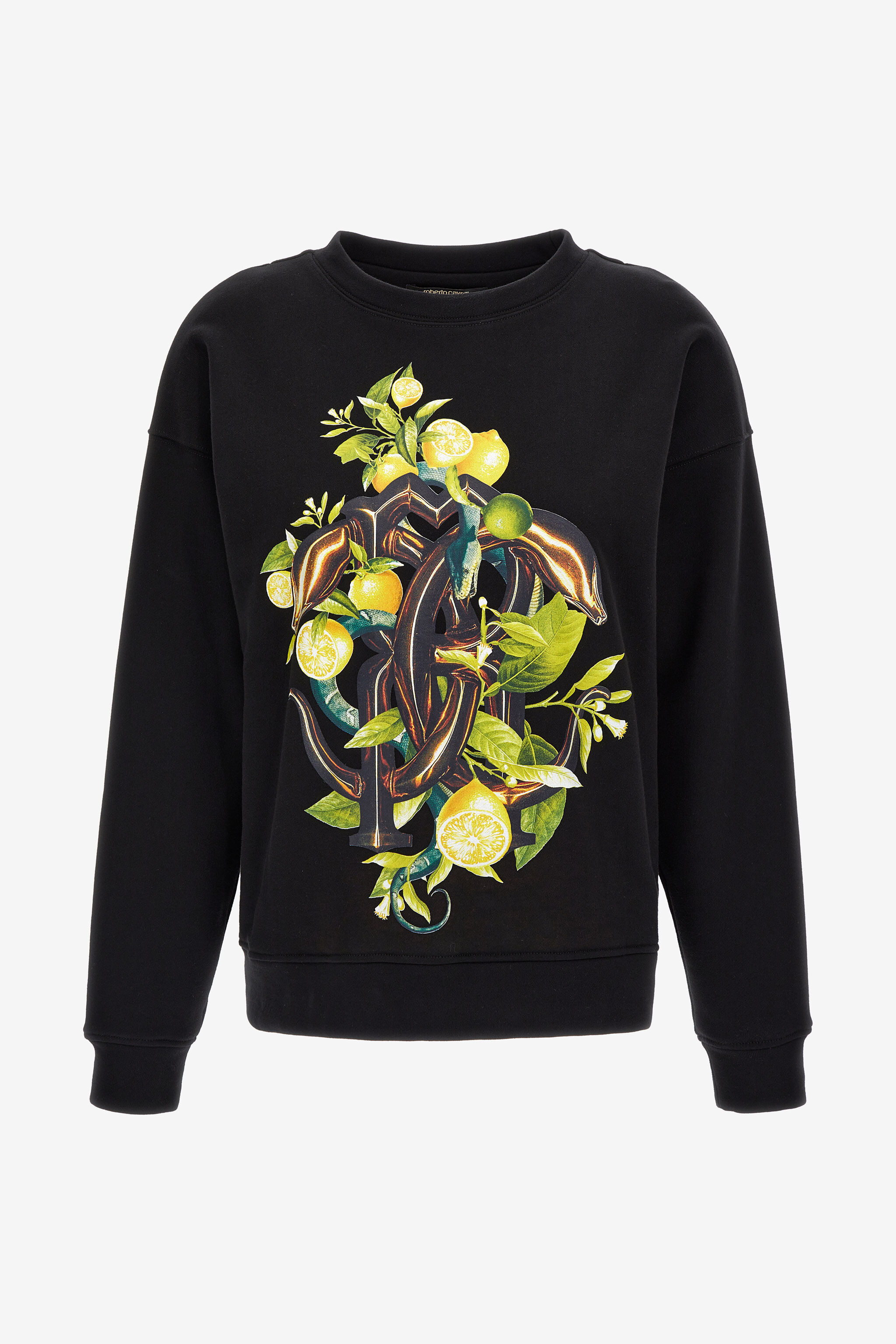 RC Lemon and Snake print sweatshirt Black SKT64B-CF020