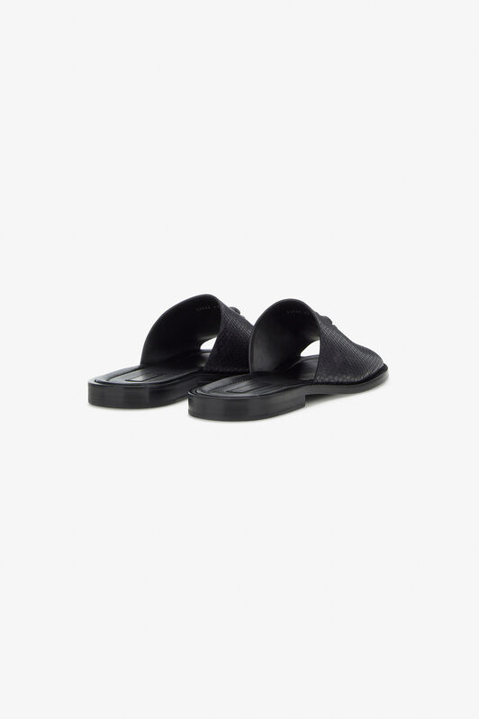 RC Sandals with Monogram RC Black SRS053-PZ181