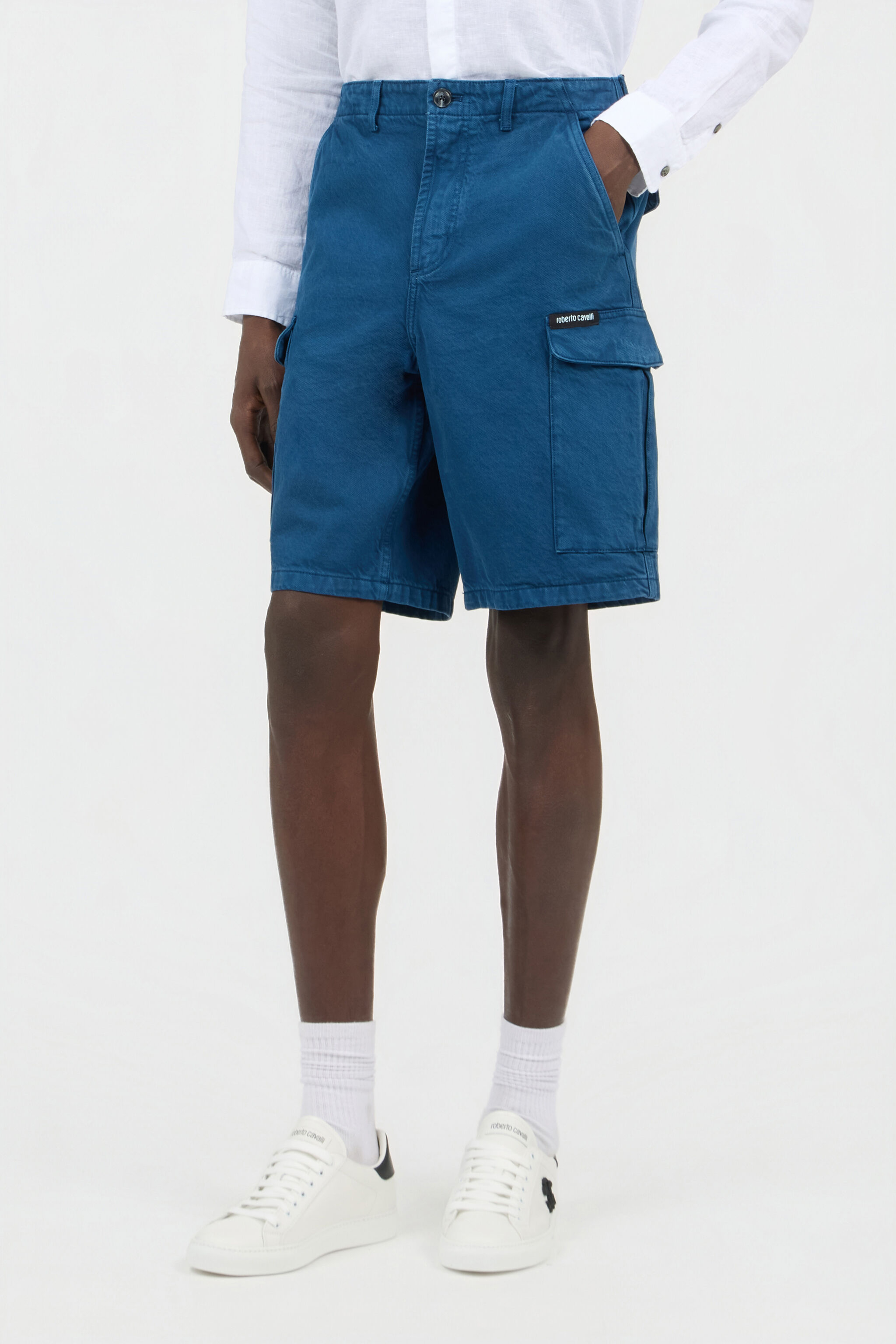 RC Blue Cargo Bermuda Shorts BLU NAVY SOT20B-FA017