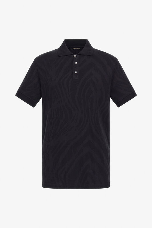 RC Freedom Print Polo Shirt Black TRT64D-KB013