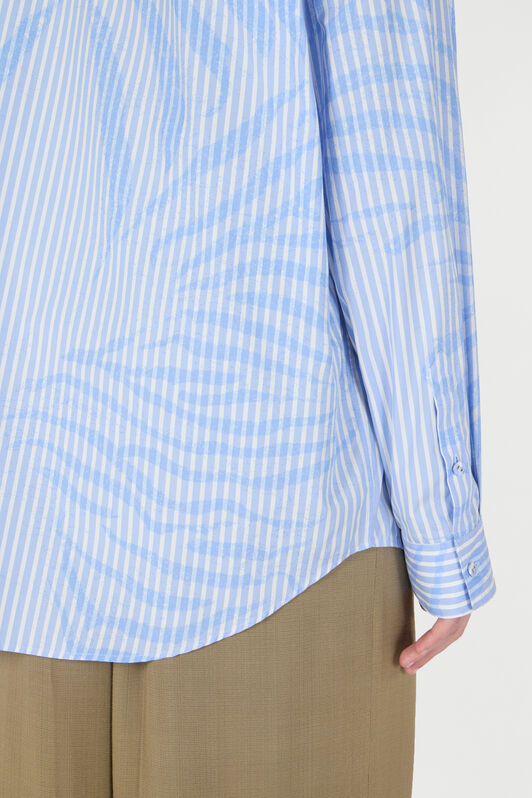 RC Striped Shirt With Zebra Pattern Light blue URT720-CH104