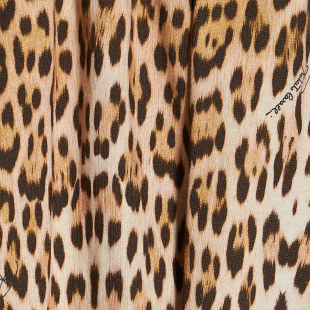 JU Vestido De Algodón Con Falda Jaguar Skin MILKY/NATURAL UJT10K-JD001