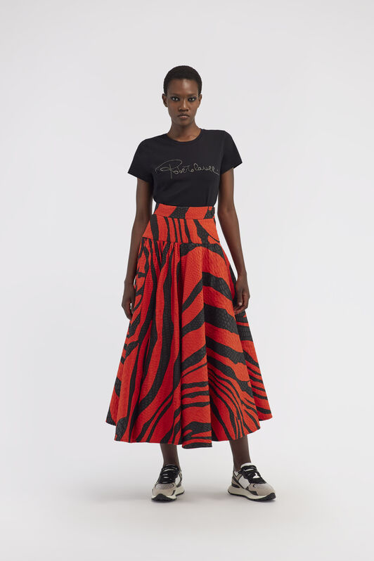 RC Skirt with Zebra print Red NOT30A-5FM69