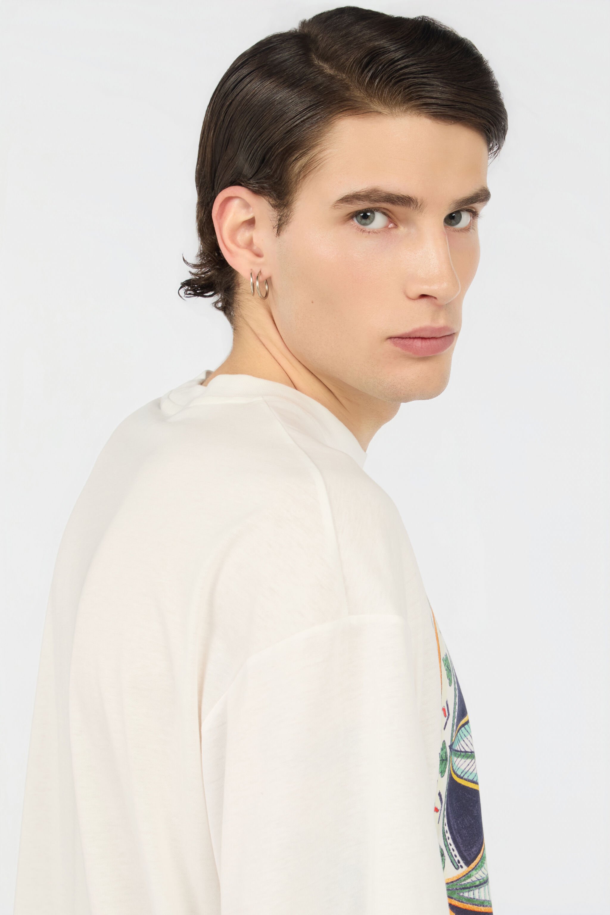 JC T-Shirt mit Tropical Garden-Print OFF WHITE WFT062-WF092