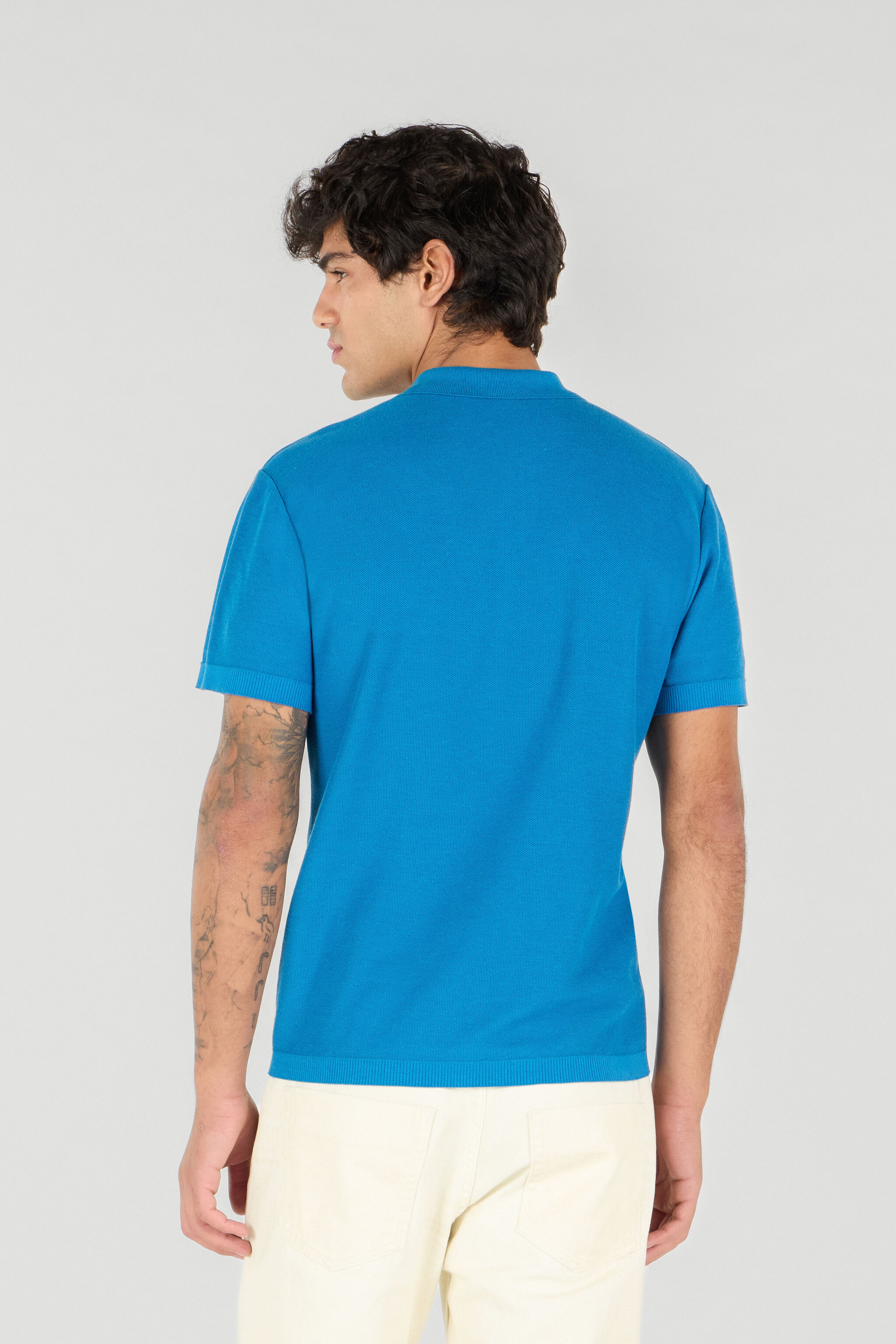 RC Man Cotton Polo Azul UMM640-MG005