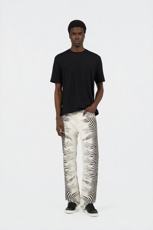 RC Zebra Print Denim Jeans WHITE/BLACK ZEBRA SOJ20T-DL008