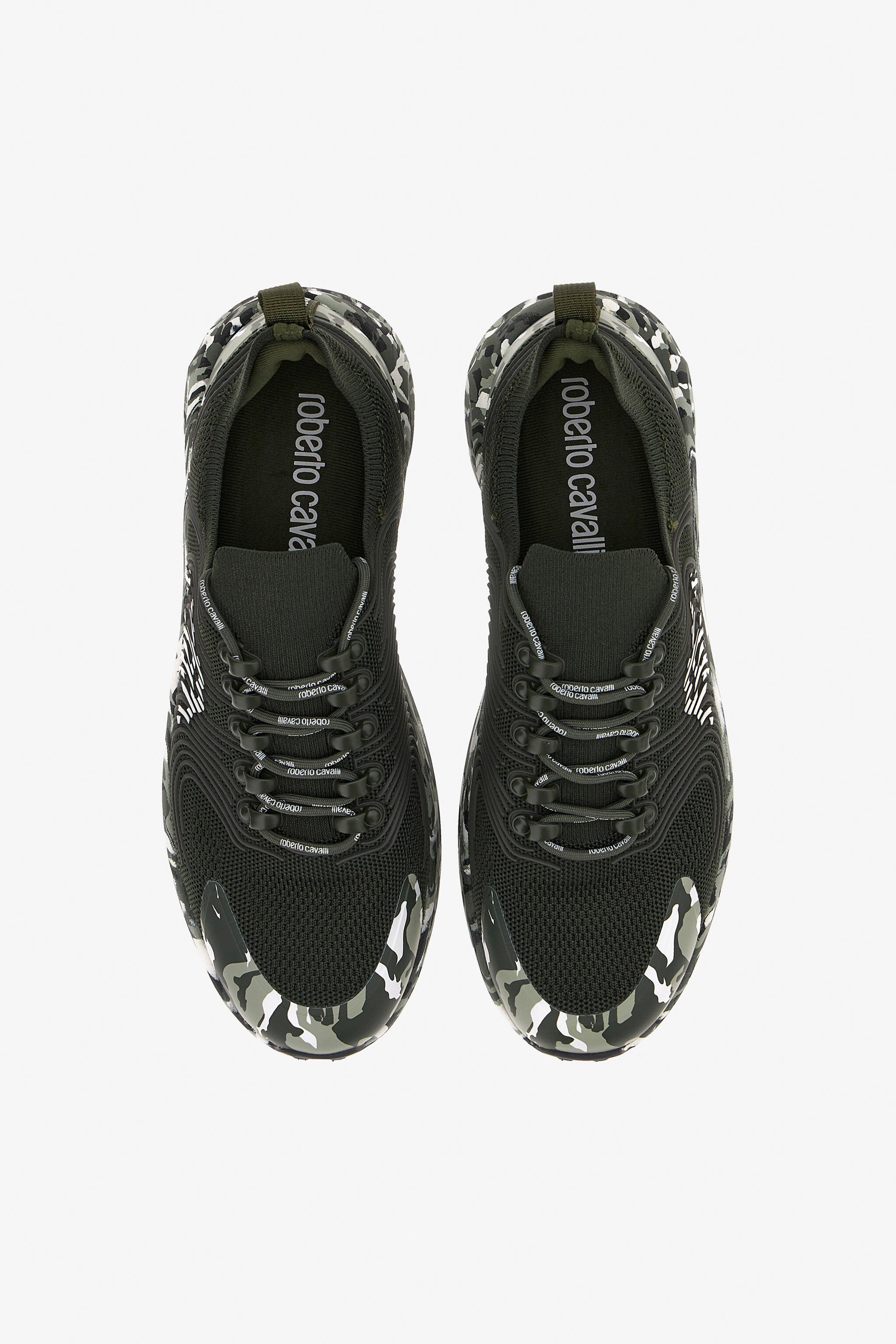 RC Sneakers with Monogram Mirror Snake Dark green JSS02A-FT003