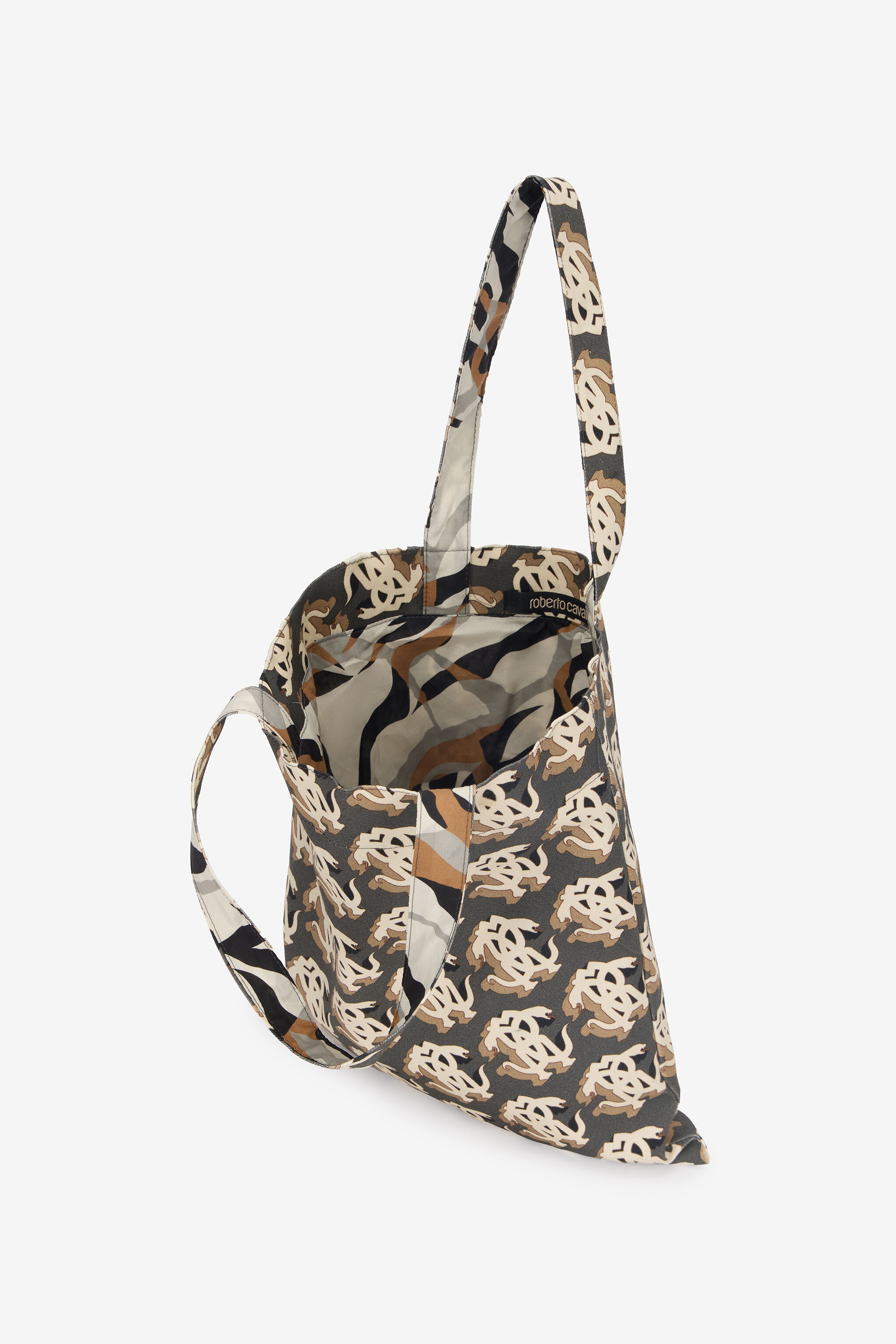 RC Borsa Shopper Monogram Mirror Snake BLACK/MULTICOLOR POB01E-DAQ67
