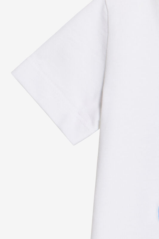 JU Camiseta Blanca De Algodón Con Logo RC MILKY WHITE WJT608-JD001