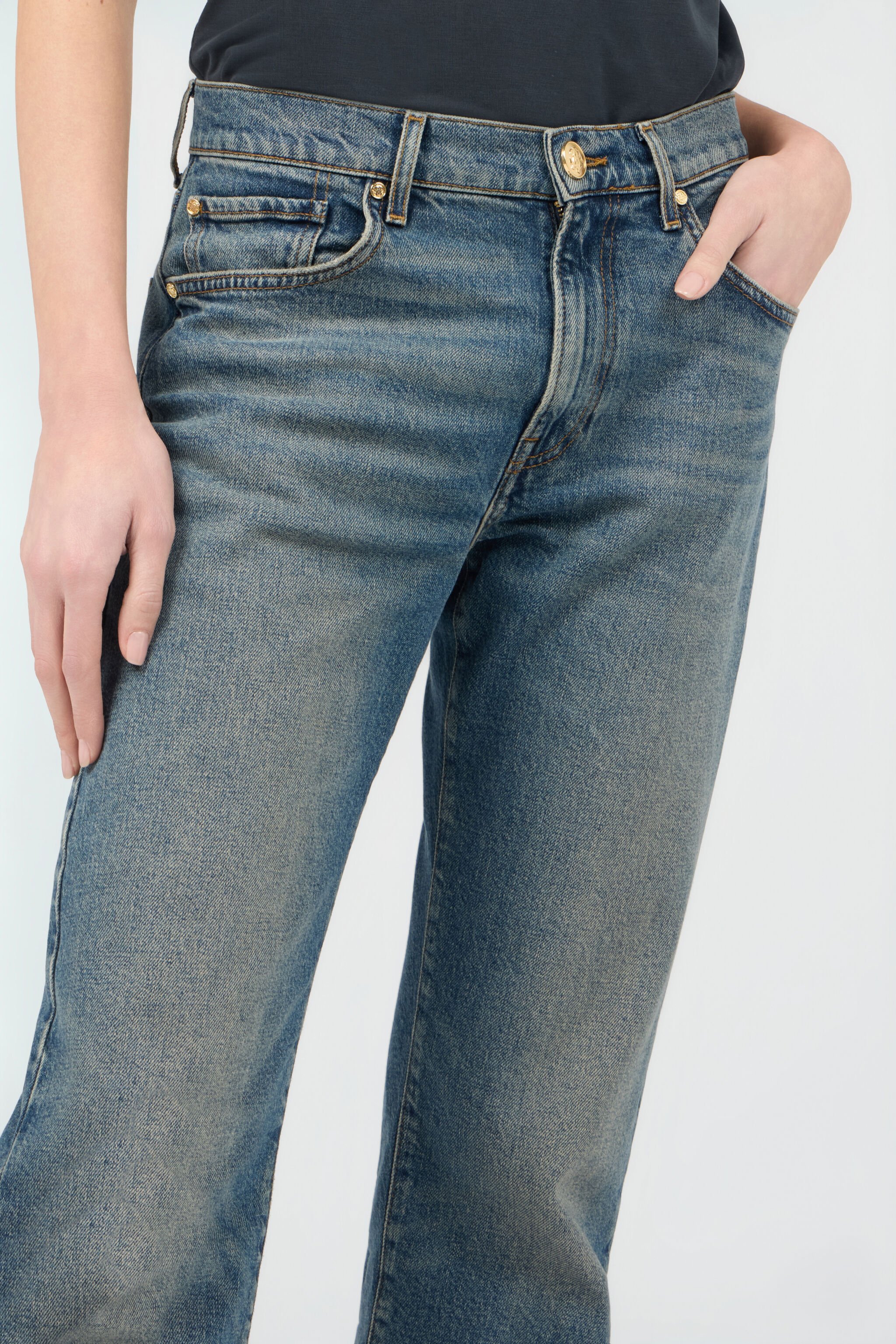 RC Blue Denim Jeans WASHED-OUT BLUE SOJ20N-DL008