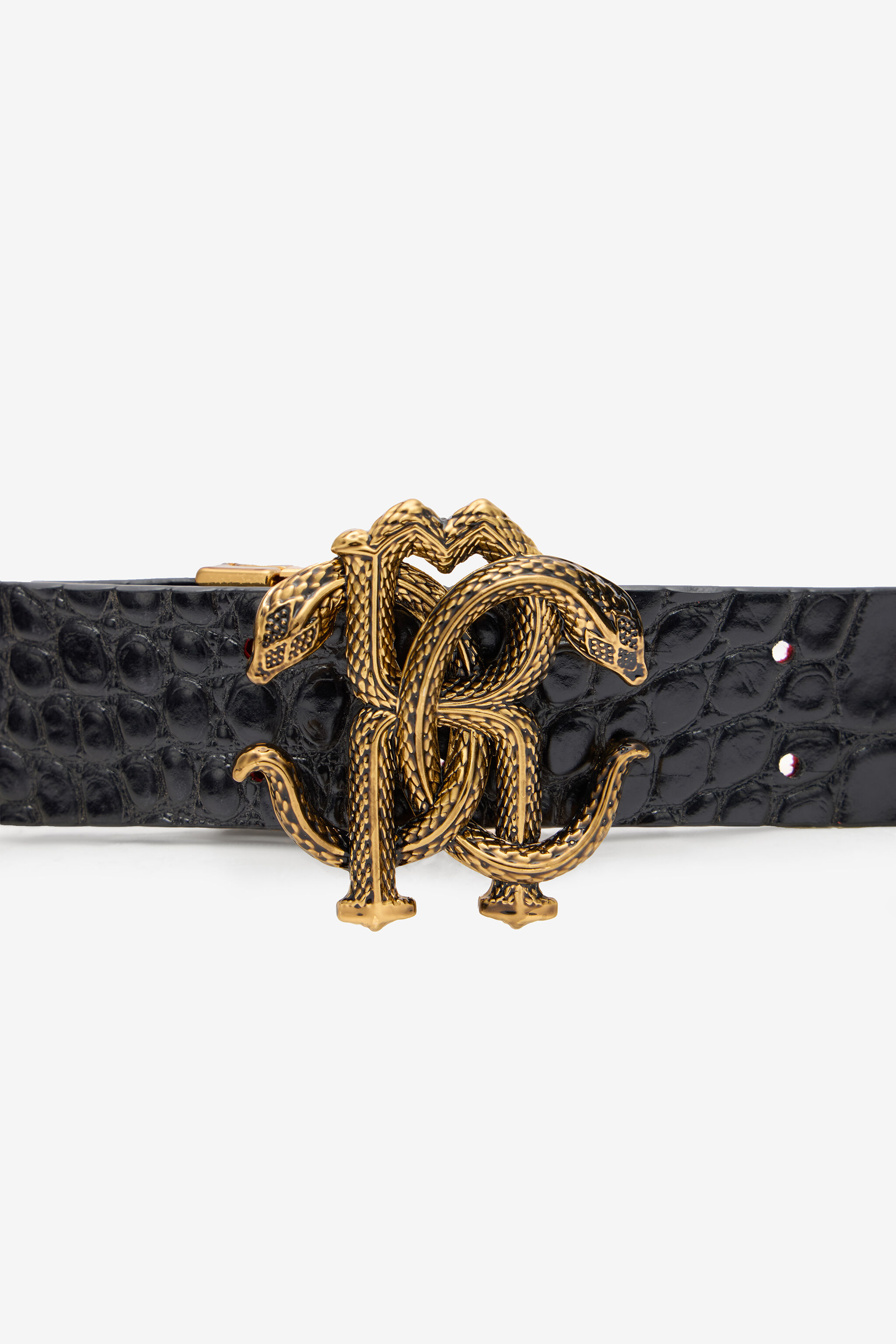 RC Reversible Belt with Mirror Snake Monogram Rouge VKC007-PZ579