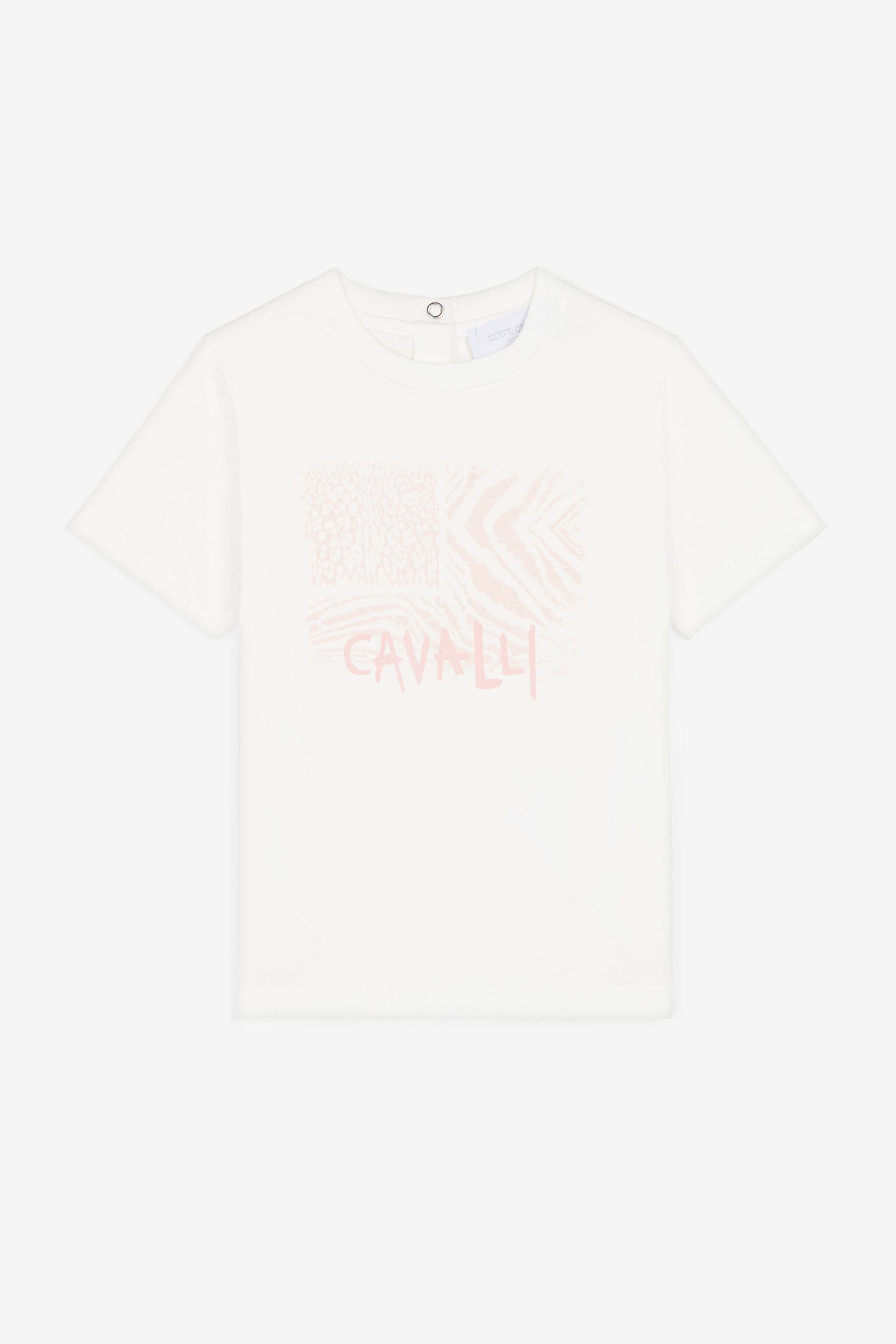 JU Animalier Patchwork-Print T-Shirt White OJT628-ISA2J