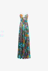 ${brand} Long dress Hawaii print ${colorDescription} ${masterID}