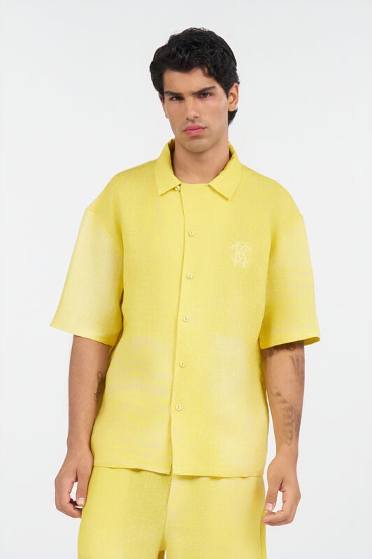 RC Chemise en lin YELLOW WNT760-3HR37