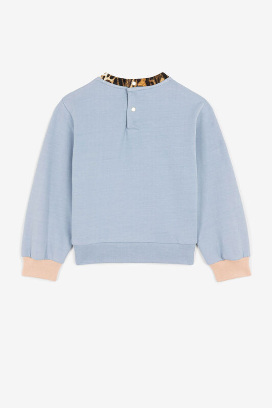 JU Wildlife-Print Sweatshirt Light blue PJT951-CF050