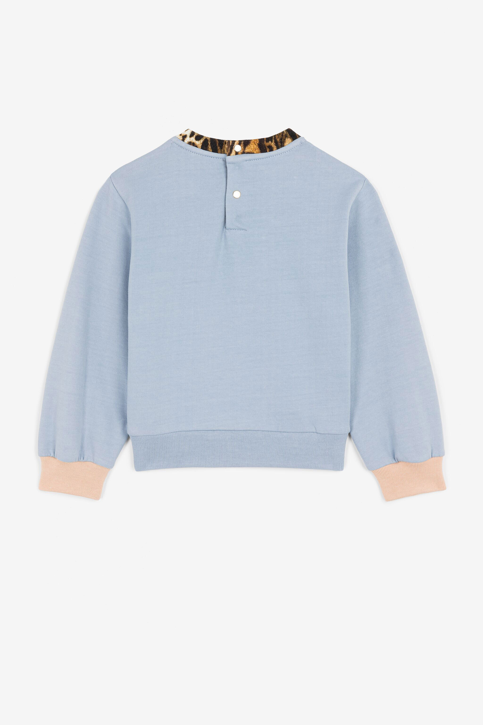 JU Wildlife-Print Sweatshirt Light blue PJT951-CF050