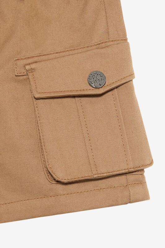 JU Hazelnut Cargo Shorts with RC Monogram BEIGE HAZELNUT VJT210-CE035