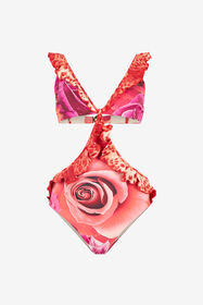 ${brand} Garden Rose and Cheetah Skin Trikini ${colorDescription} ${masterID}