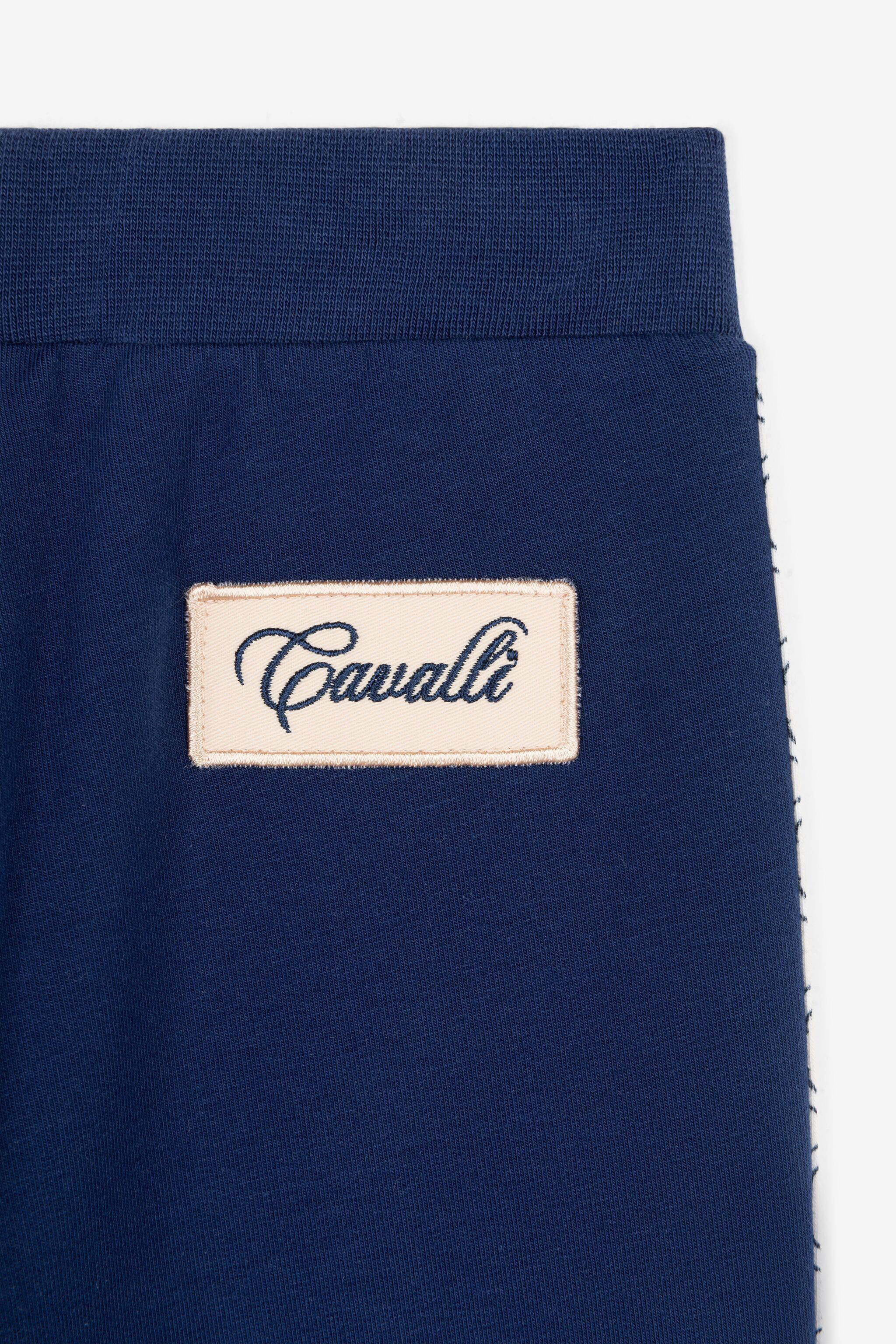 JU RC Monogram-Print Sweatpants Dark blue PJT212-CF050