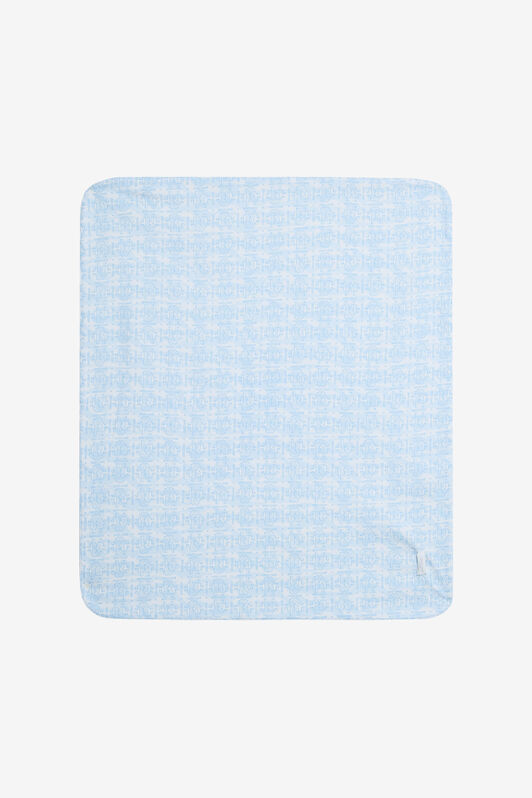 JU Coperta Baby Blue Con Stampa Monogram E Logo BABY BLUE VJT803-JD001