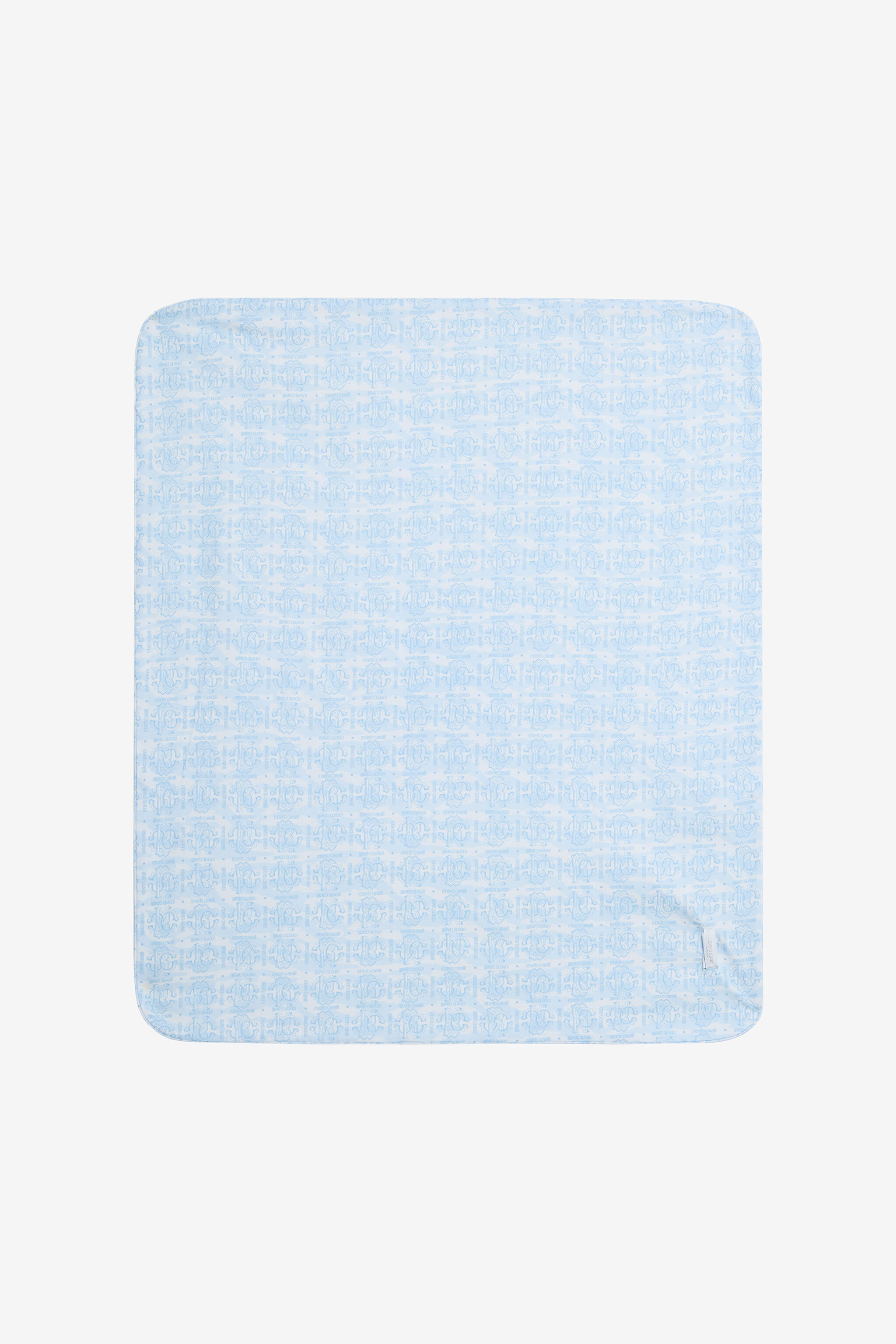 JU Coperta Baby Blue Con Stampa Monogram E Logo BABY BLUE VJT803-JD001