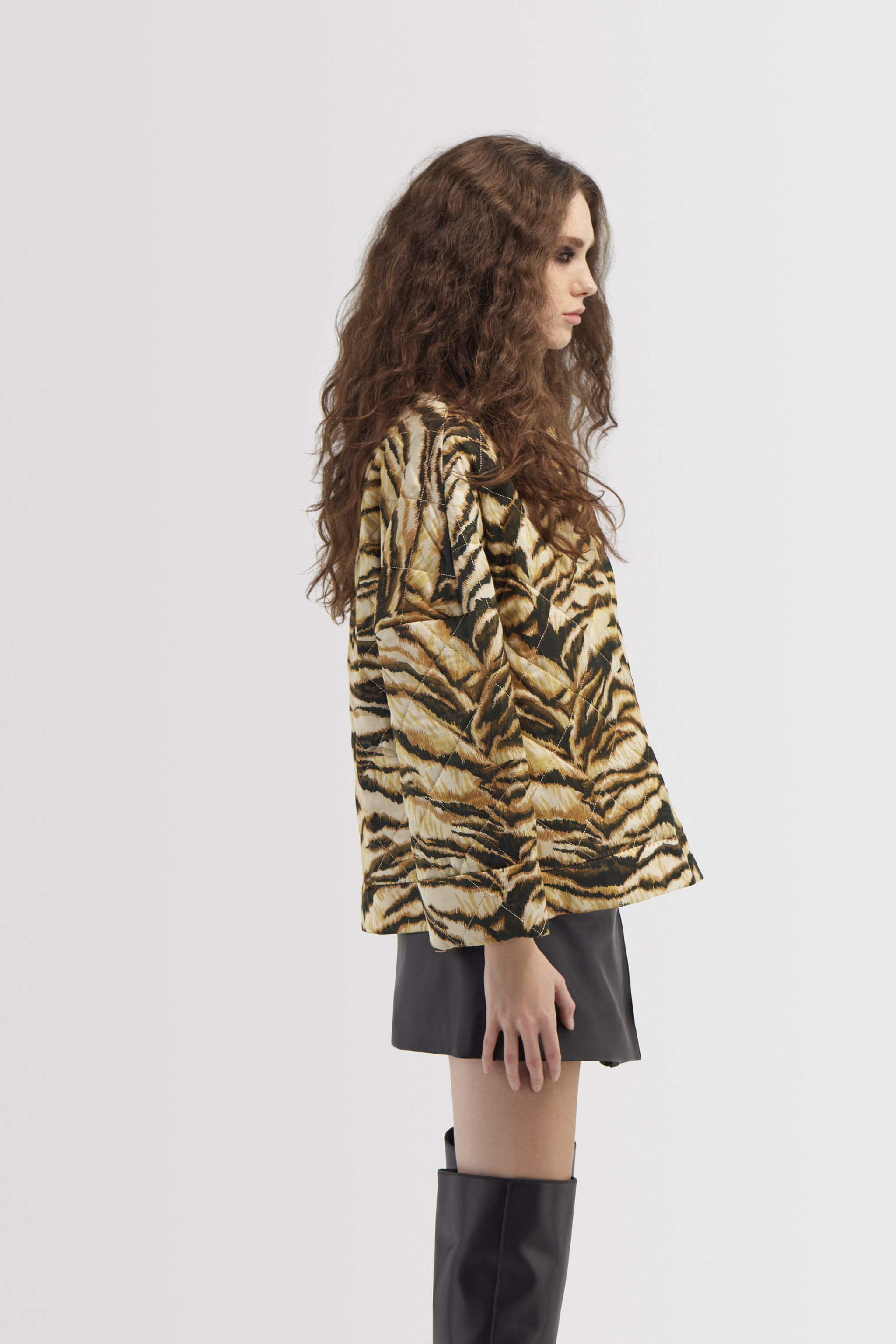 RC Jacket with Tiger print Light Brown RKT400-RYH26
