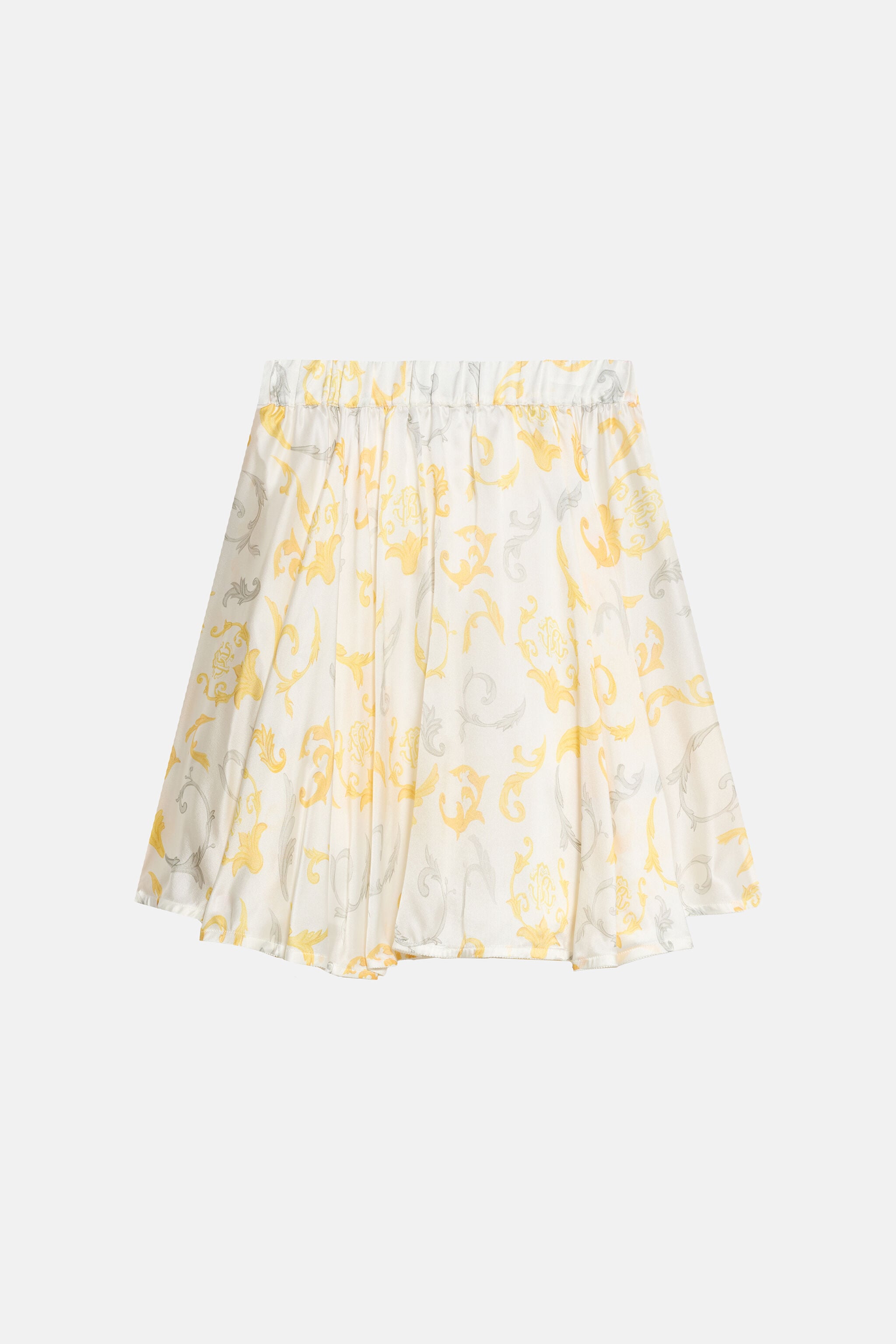 JU Children's skirt with Araldic print Milky white SJT312-2NL95
