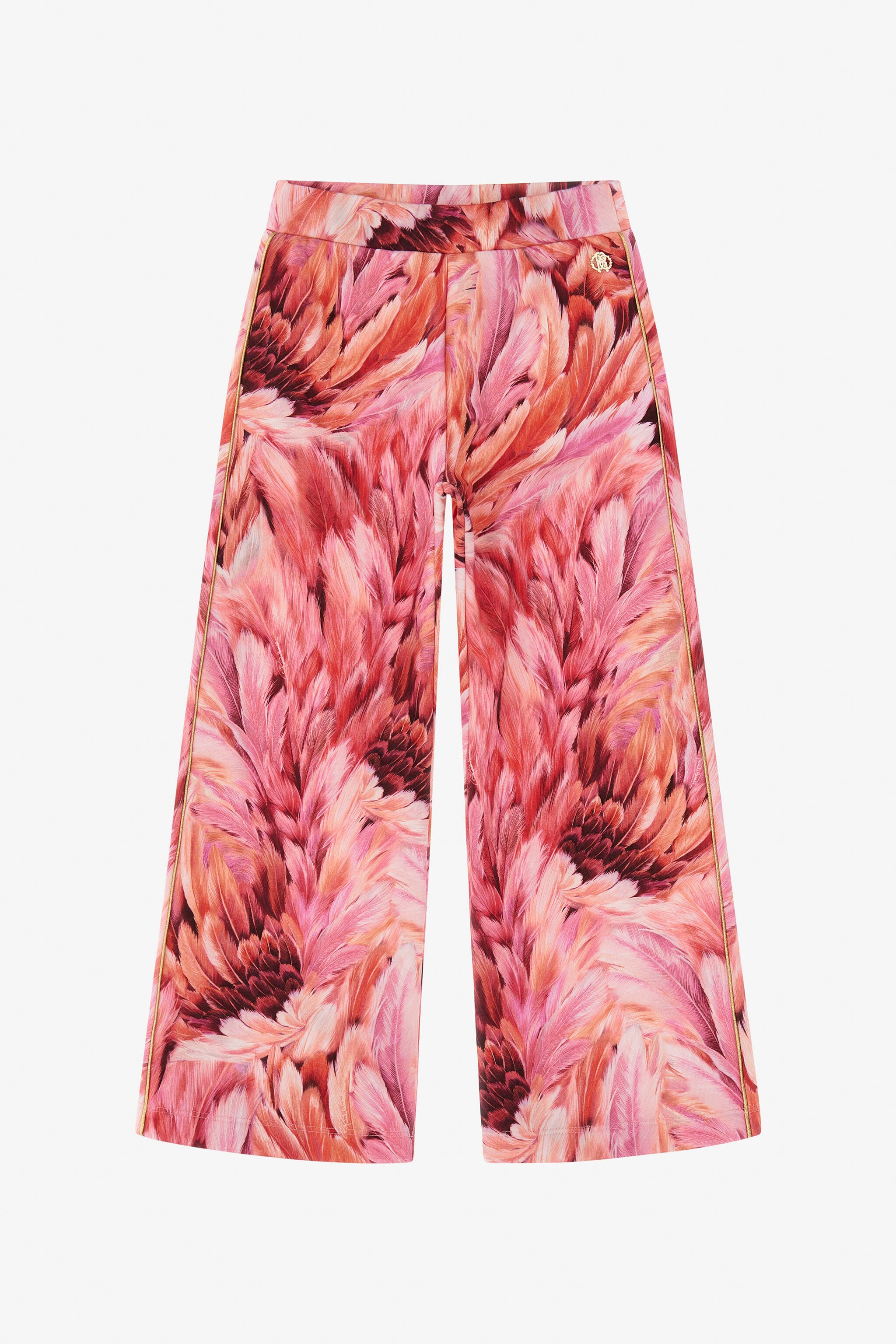 JU Hose mit Plumage-Print Fuchsia TJT22R-5ON15