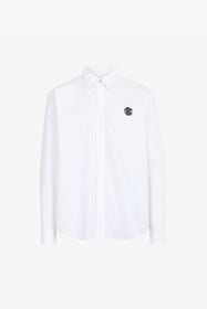 ${brand} Embroidered-logo cotton shirt ${colorDescription} ${masterID}