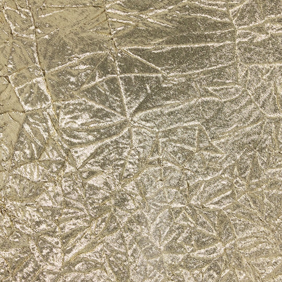 RC Abito Dorato Extralungo In Misto Seta Craquelé GOLD WWT162-GU002