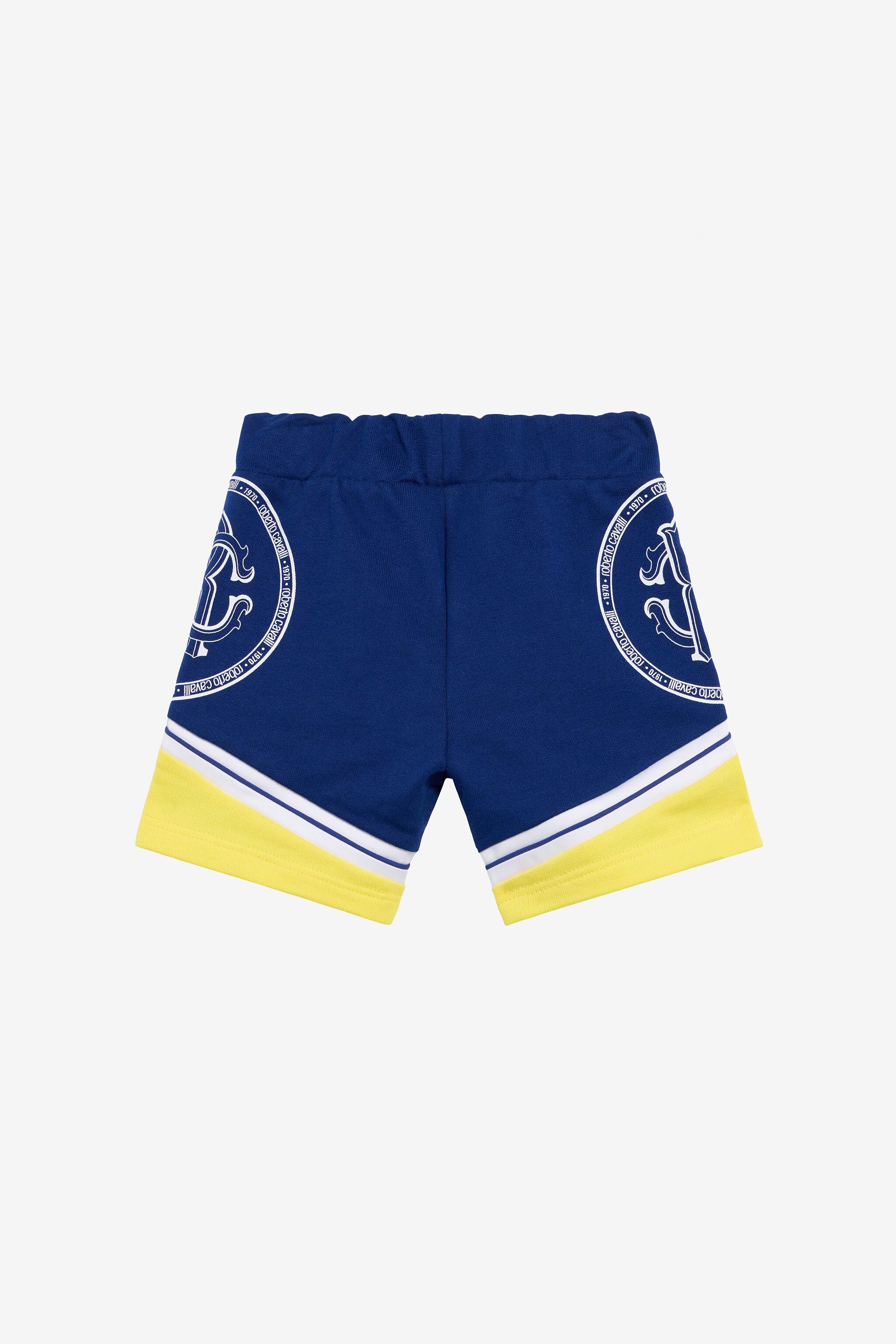 JU Color-Block-Shorts Mit Monogram RC BLUE/YELLOW TJT244-CF050