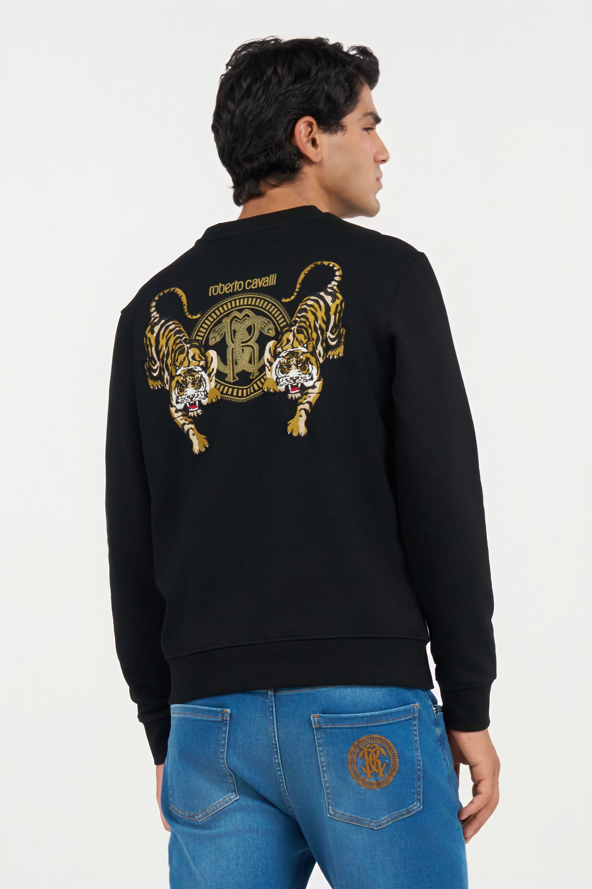 RC Sweat-shirt Noir à Logo BLACK QOT66C-CFU50