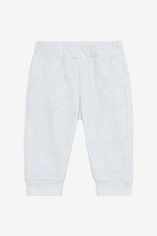 JU Baby Blue Track Pants with Floral Print BABY BLUE VJT209-5OP28
