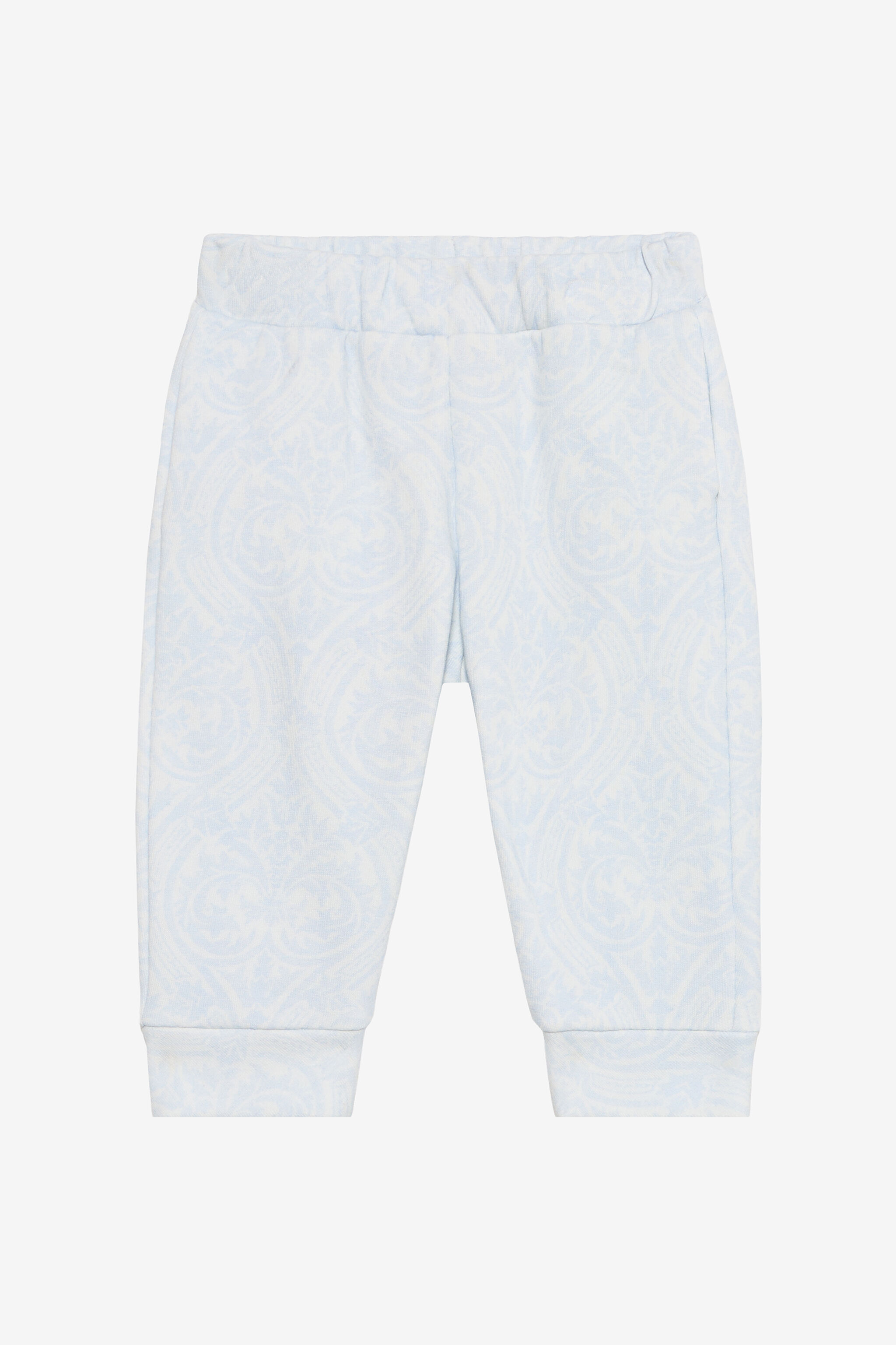 JU Baby Blue Track Pants with Floral Print BABY BLUE VJT209-5OP28