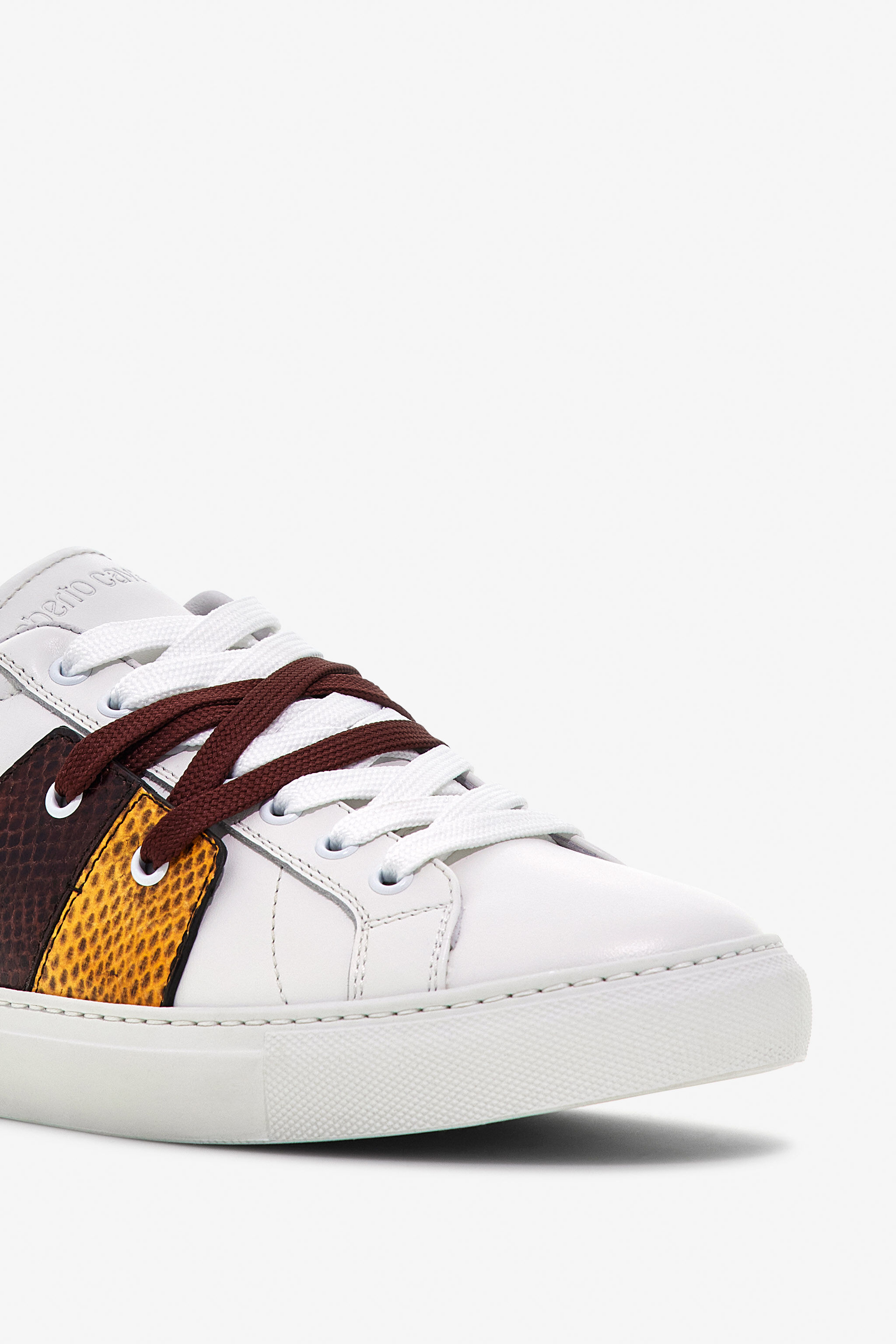 RC Sneakers with Central Stripe Orange SRS036-PZB01