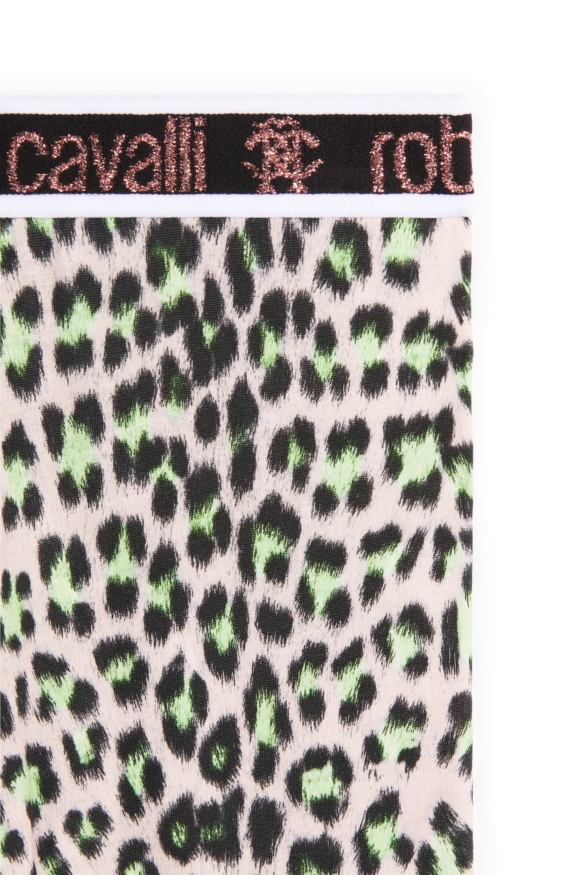 JU Leopard-print leggings ROSE/GREEN/BLACK LJT201-JMZ25