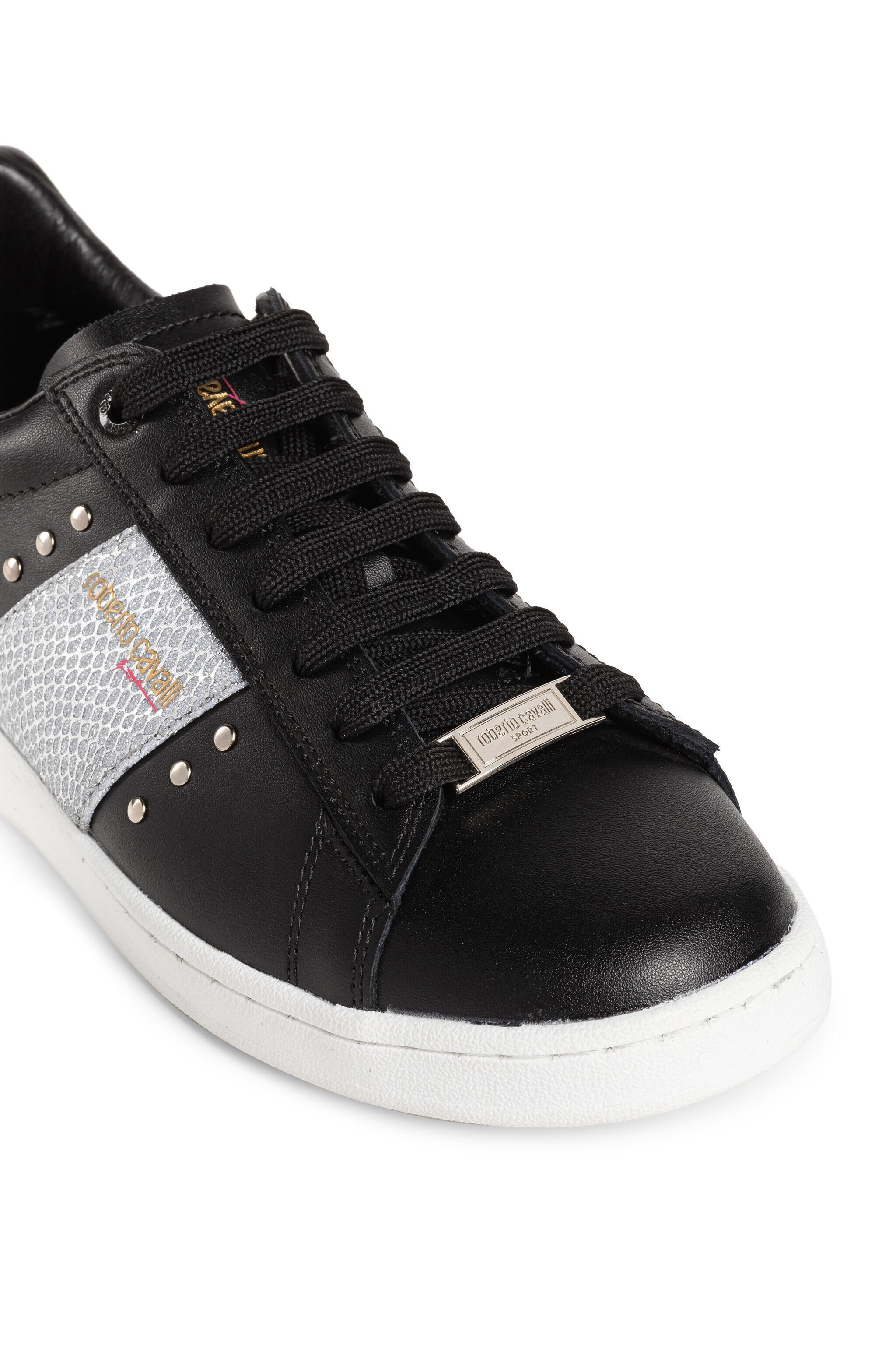 UG Studded Metallic Python-Print Sneakers BLACK/SILVER MYY04Y-FT213