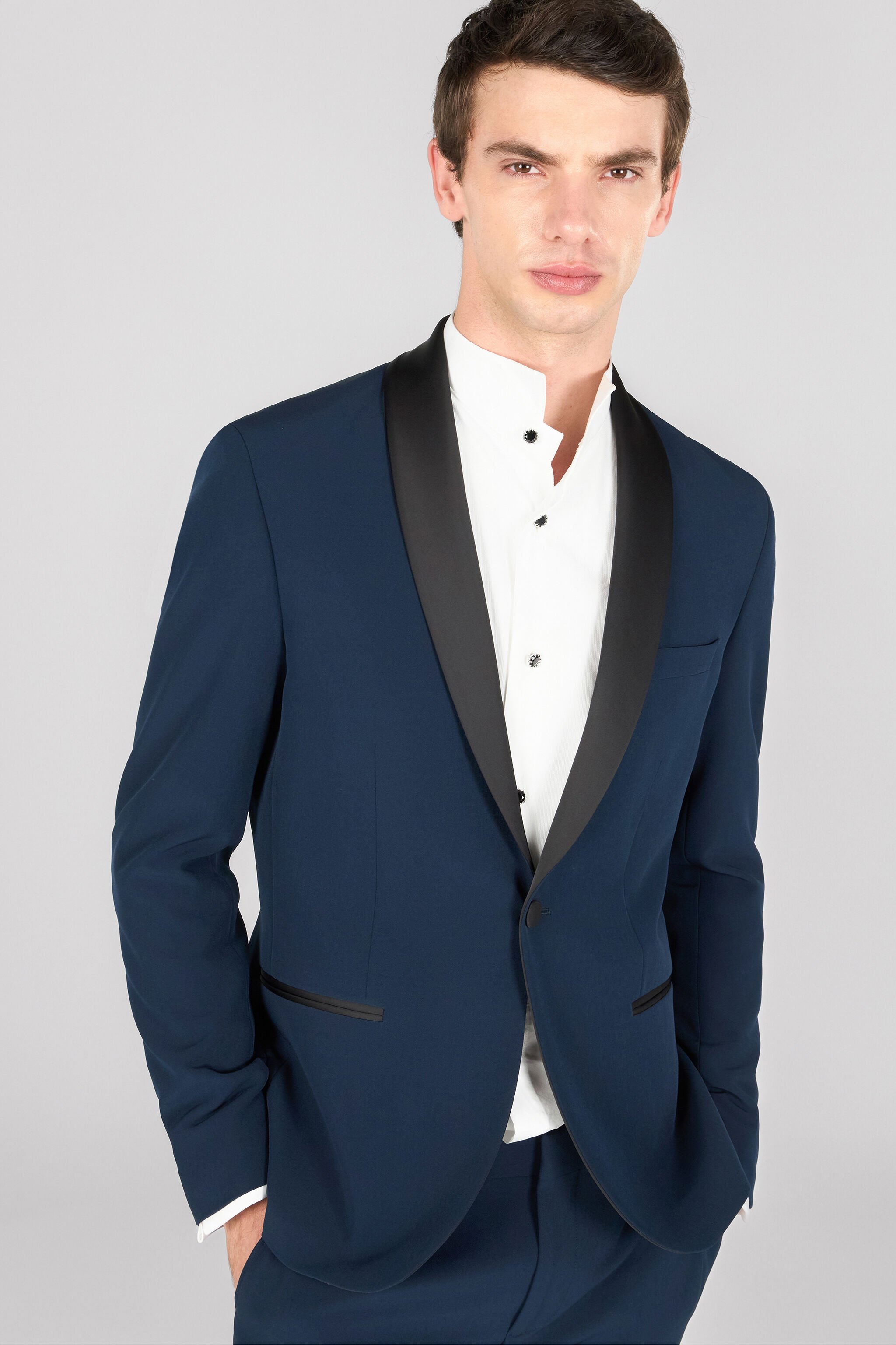 RC Completo con giacca un bottone NAVY/BLACK OOT40O-VI042