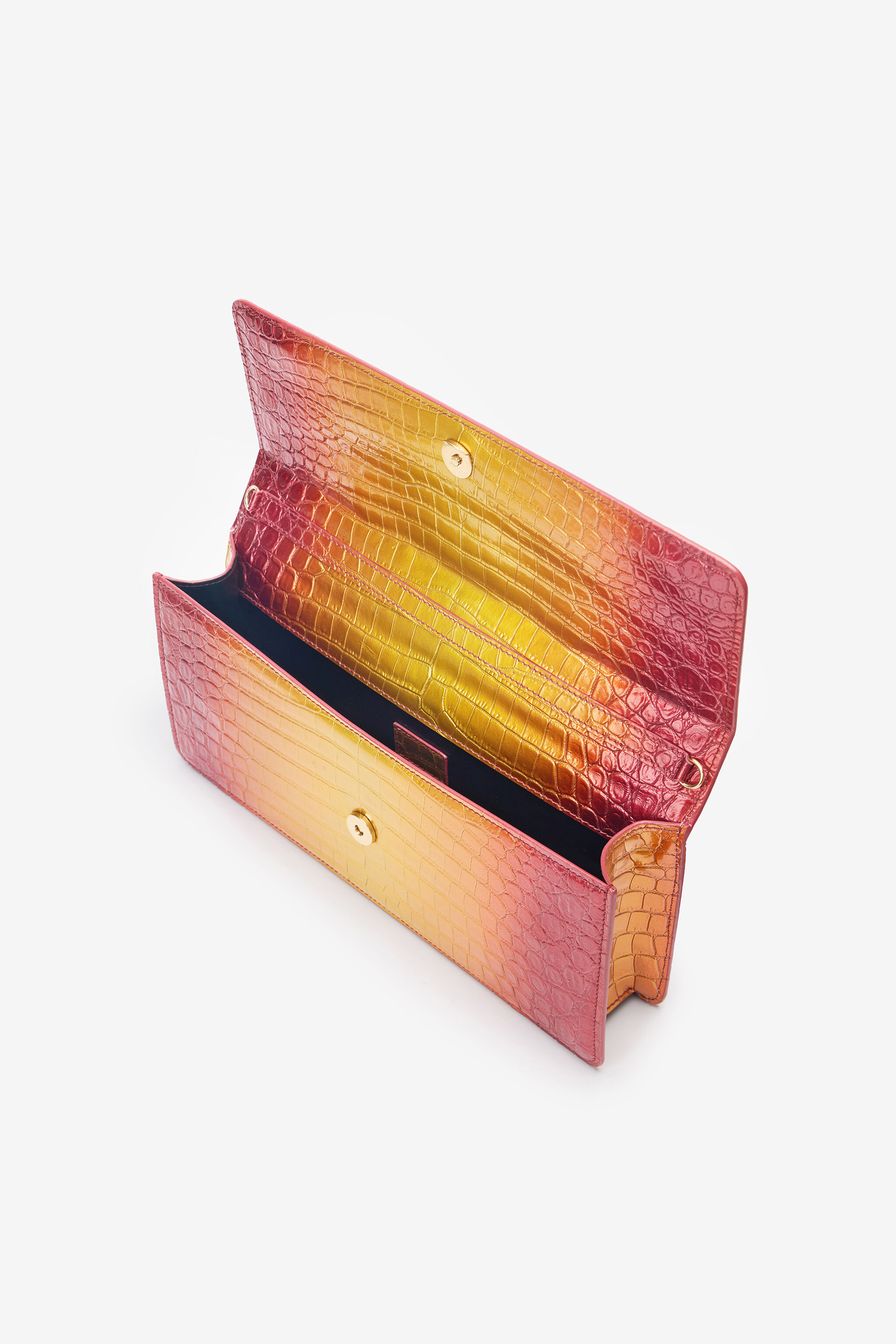 RC Long Crocodile-Print Roar Bag Orange UWB004-PZSF5