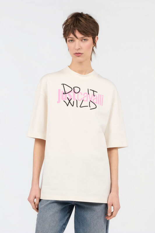 JC Camiseta Beige Con Logo OFF WHITE WFT223-WF605