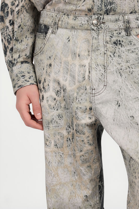 RC Jaguar Print Jeans RC Jaguar Print Jeans GREY/BLACK XNJ210-EAI31