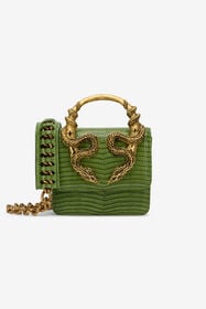 RC Borsa Serpentine Piccola In Pelle Verde PISTACHIO WKB002-PZ119