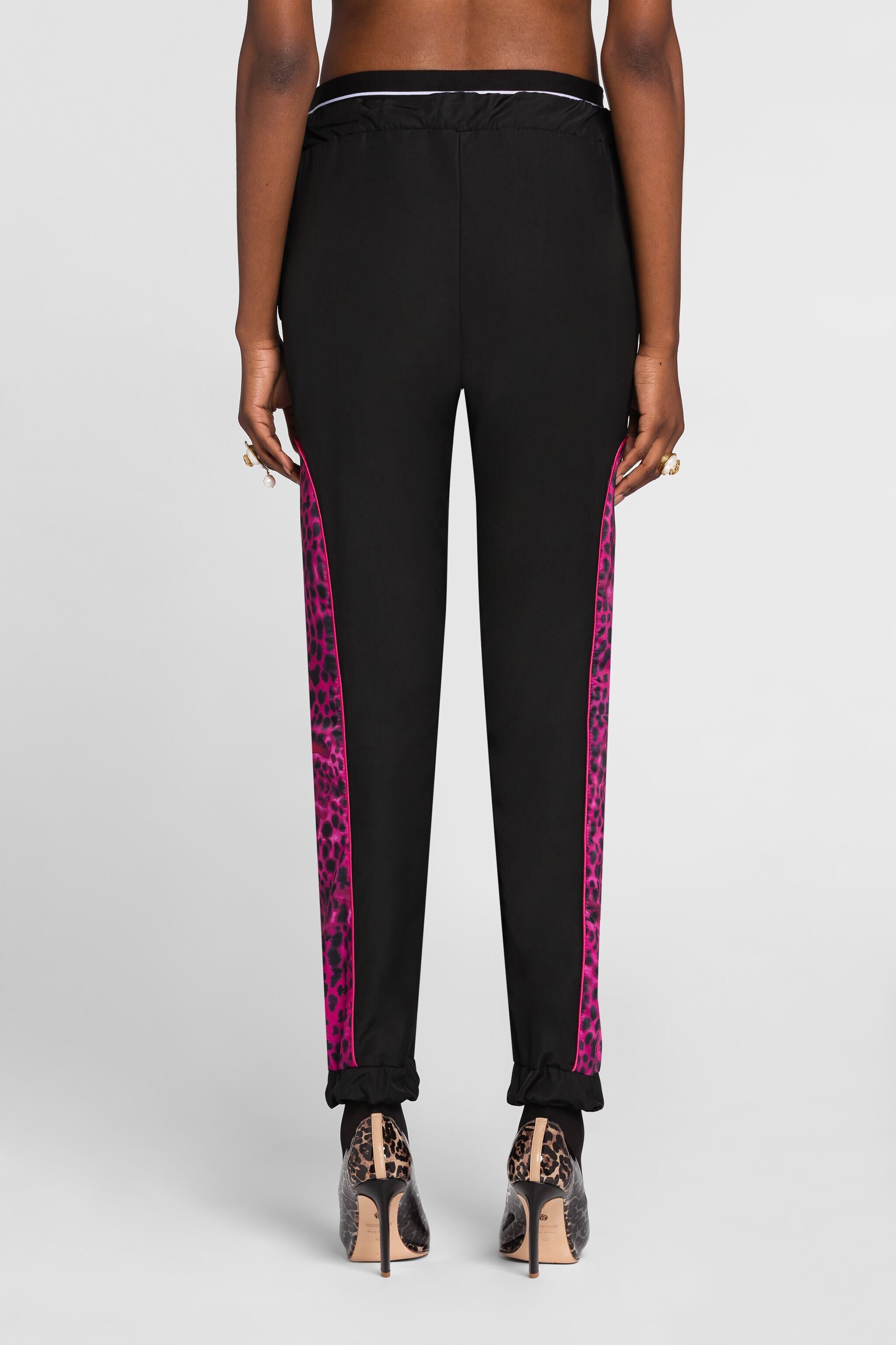 RC Printed-panel track pants Black QKT25A-2TF49