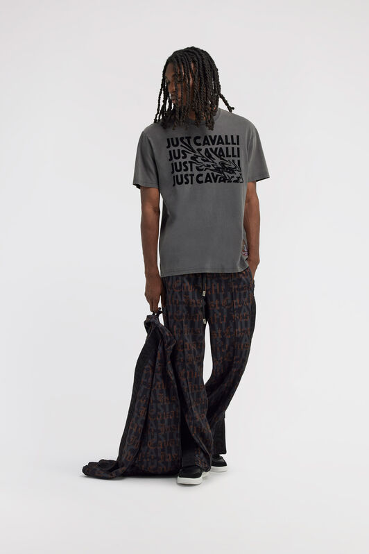JC Just Cavalli T-shirt Dark gray TFT026-TF043