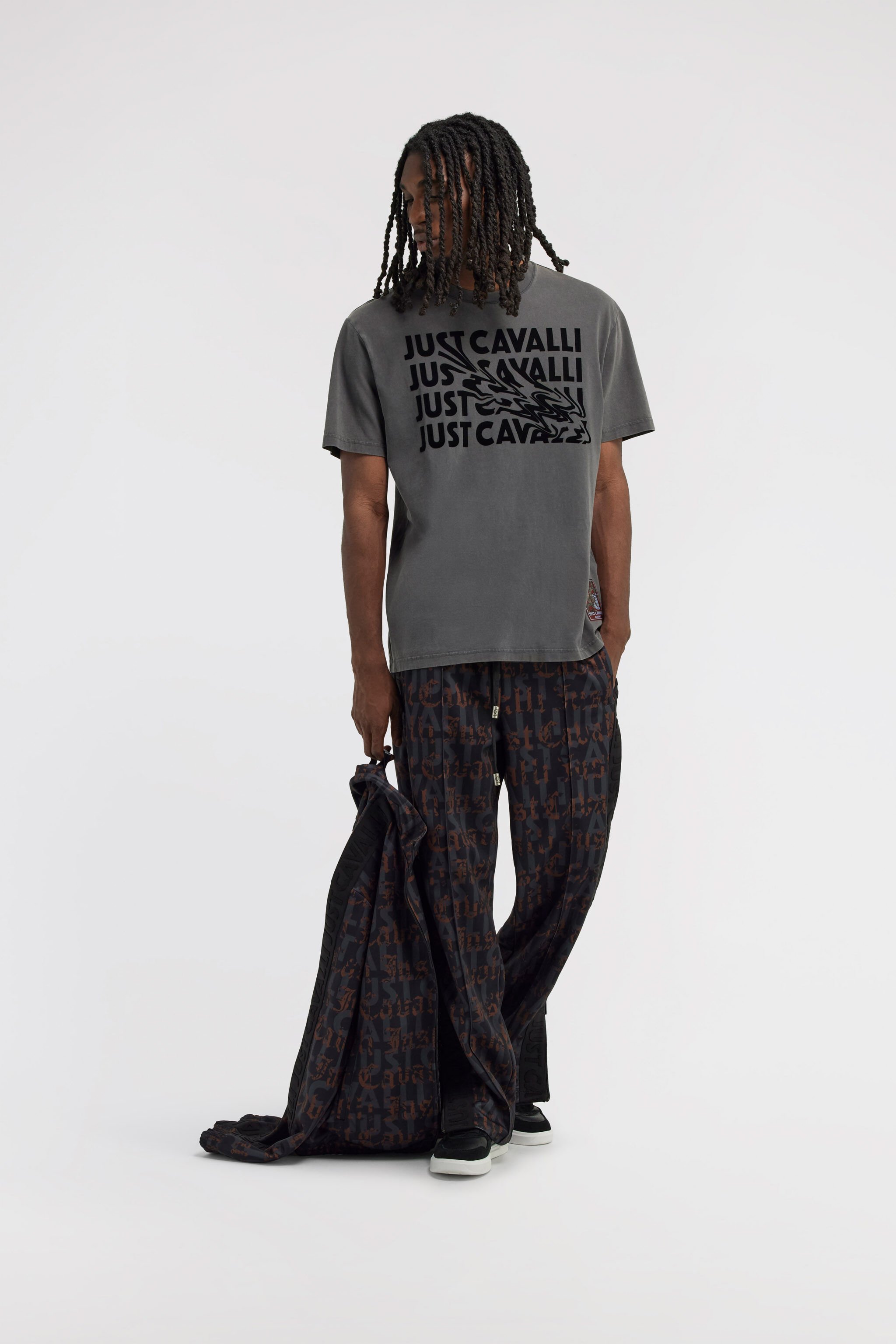 JC Just Cavalli T-shirt Dark gray TFT026-TF043