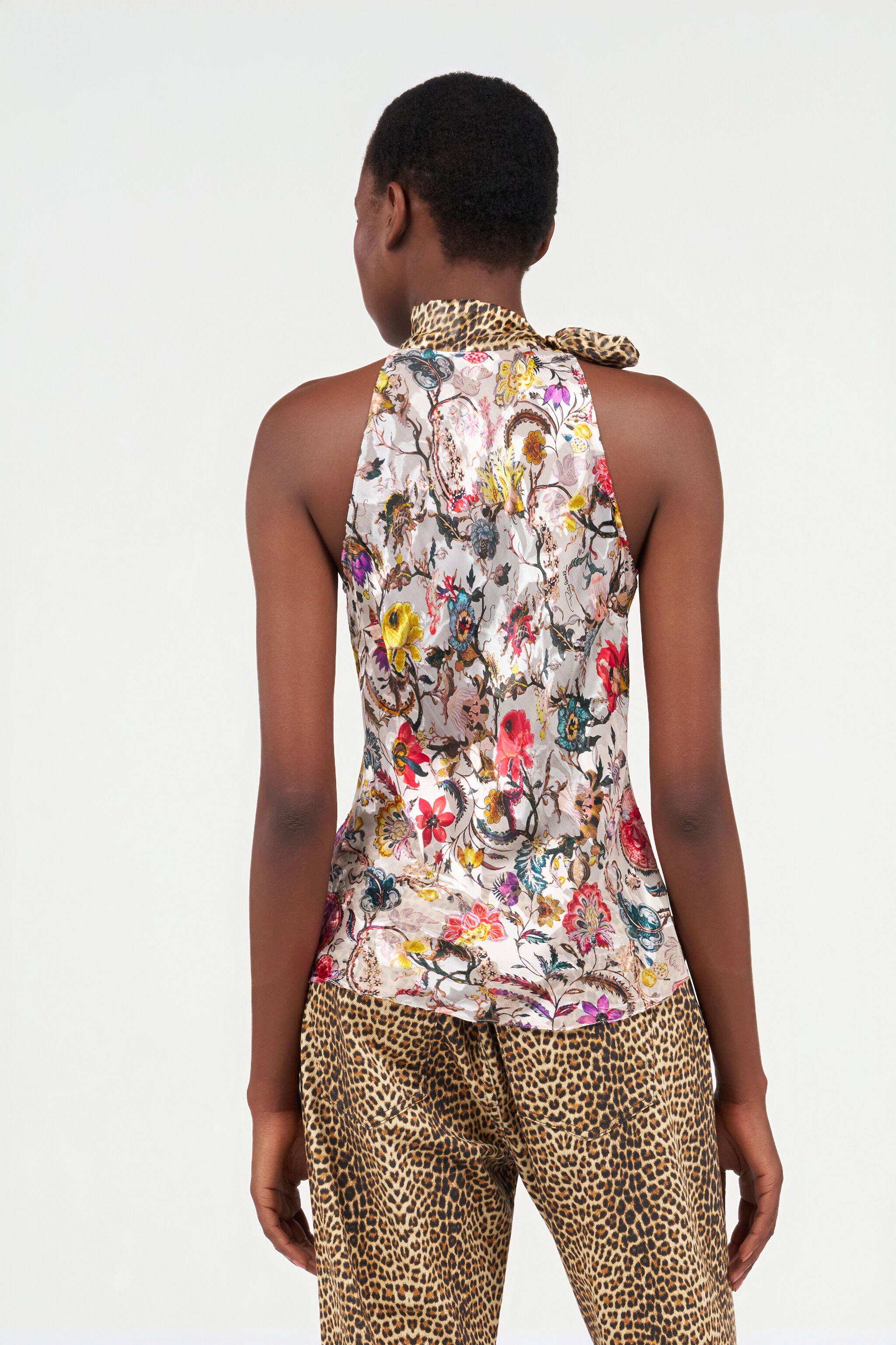 RC Top with Florentine Flowers print BEIGE WQT611-HER29